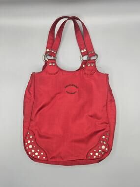 Vintage Polo Jeans Co Ralph Lauren Red Studded Shoulder Bag Purse Y2K